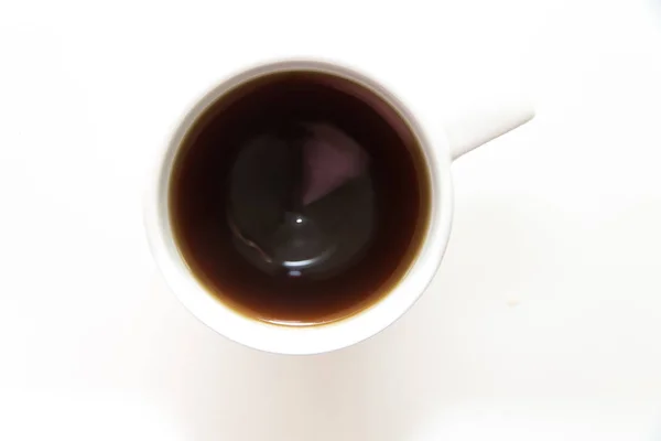 Caffè Nella Tazza Dall Alto — Foto Stock