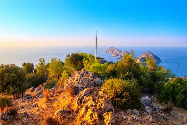 Vista Panorámica Del Paisaje Marino Antalya — Foto de Stock