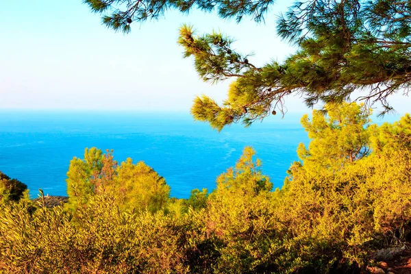 Vista Panorámica Del Paisaje Marino Antalya —  Fotos de Stock