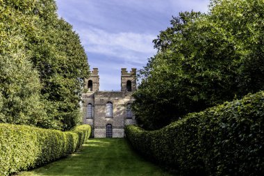 The Belvedere Tower, Claremont Landscape Garden, Esher, United Kingdom on 24/09/2017 clipart