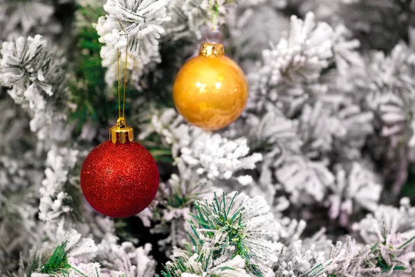 Bolas Árvore Natal Árvore Natal — Fotografia de Stock