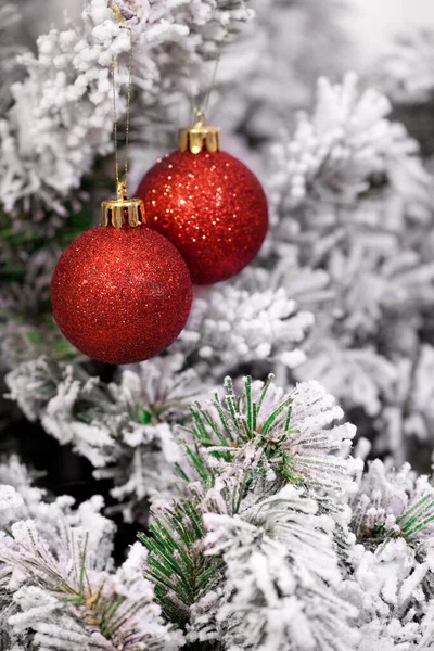 Bolas Árvore Natal Árvore Natal — Fotografia de Stock