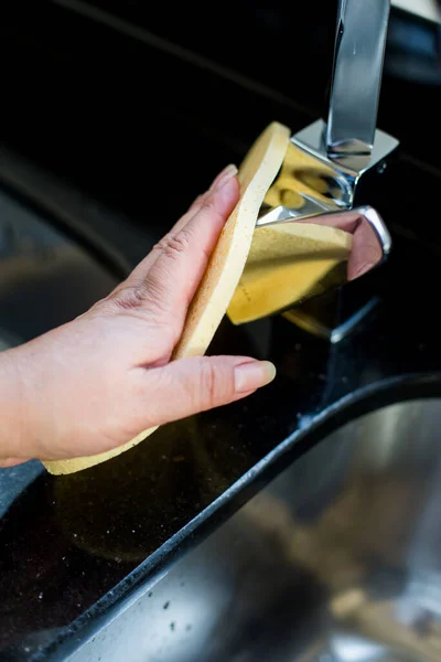 Hand Wassen Van Auto — Stockfoto