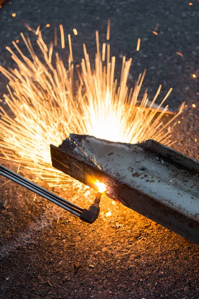 Sparks Metal Cutting Board — Stock Photo, Image