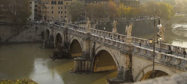 Ponte Angelo Rome — стоковое фото