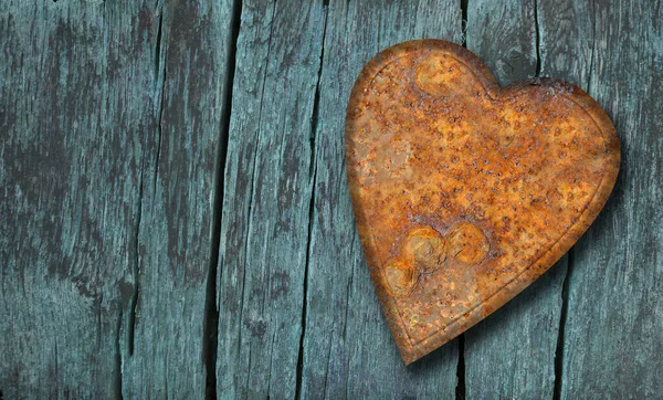 Rusty Heart Wood — Stock Photo, Image