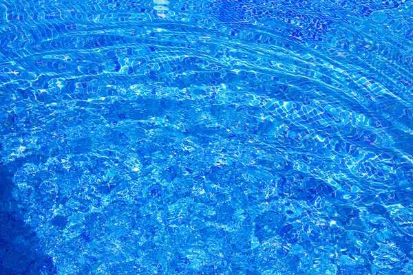 Surface Eau Bleue Avec Ondulations Texture — Photo