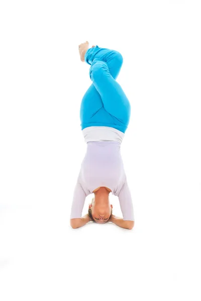 Yoga Ragazza Durante Giorno — Foto Stock