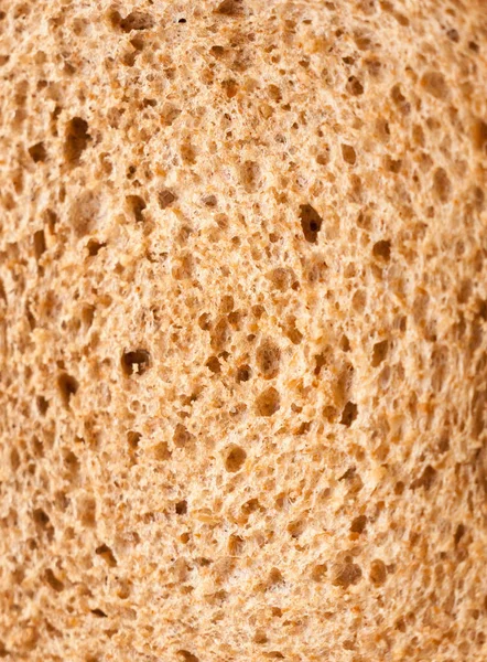 Zbliżenie Tekstury Brązowego Chleba Żytniego Makro Szczegół Żywności — Zdjęcie stockowe