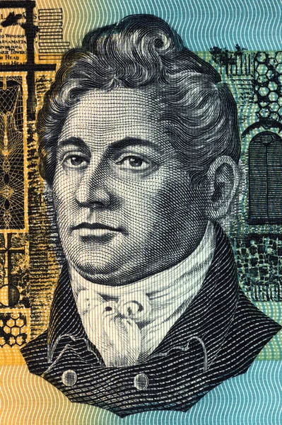 Francis Greenway Portret Van Oud Australisch Geld — Stockfoto