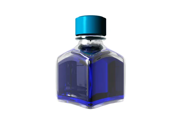 Ink Barrel Blue Ink — Stock Photo, Image