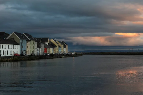 Famoso Local Turístico Ilha Verde Irlanda Galway Porto — Fotografia de Stock