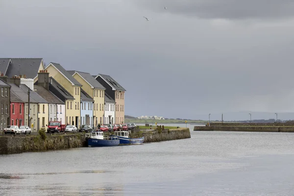 Znane Miejsce Turystyczne Zielonej Wyspie Irlandia Port Galway — Zdjęcie stockowe