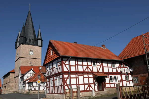 Die Dorfkirche Von Netra Nordhessen — Stockfoto