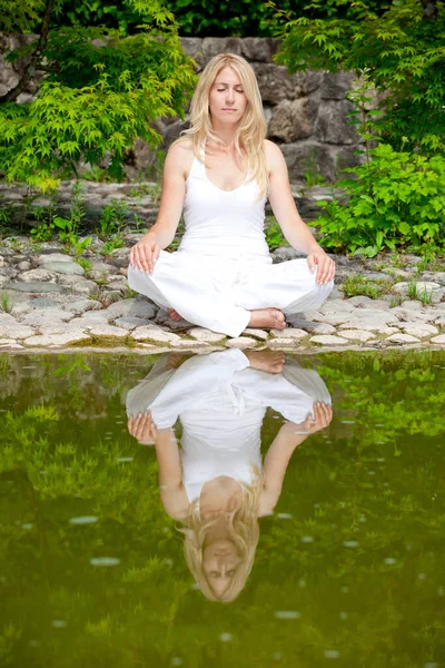 Yoga Parque — Foto de Stock