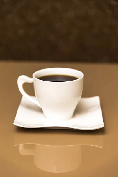 Heißer Kaffee Mit Gebäck — Stockfoto