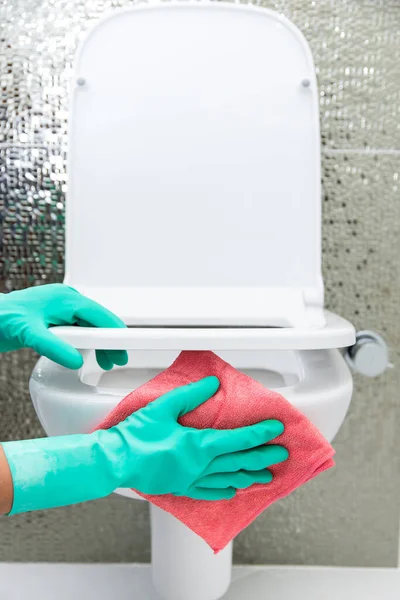 Bathroom Cleaning Theme Shot — Stock Photo, Image