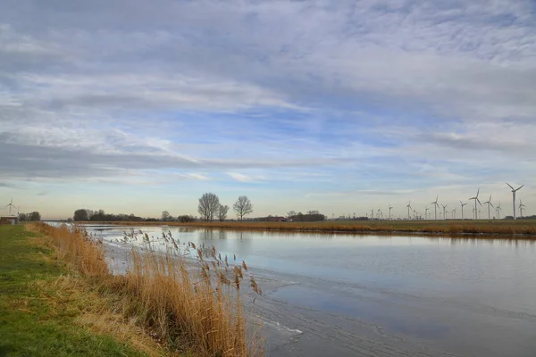 Ostfriesland Derinliklerindeki Knockster Kış — Stok fotoğraf