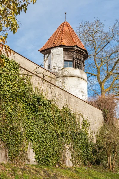 Middeleeuwse Stadsmuur Neuburg Danube — Stockfoto