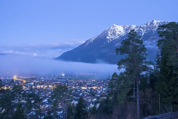 Blick Auf Garmisch Partenkirchen Morgen — Stockfoto