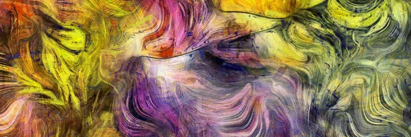 Swirling Color Abstracted Pattern