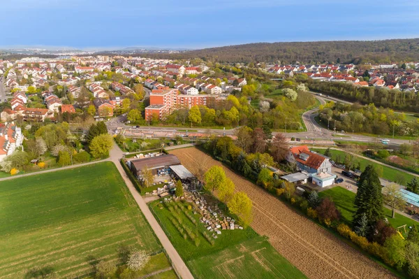 Luftbild Stuttgarter Stadtteil Weilimdorf — Stockfoto