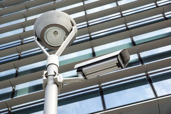 Telecamere Sicurezza Nell Edificio Degli Uffici Sistema Sourvillance — Foto Stock