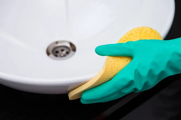 Cleaning House Bathroom Stock Photo