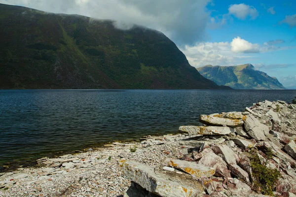 ガイランゲル フィヨルド自然景観 ノルウェーの山 — ストック写真