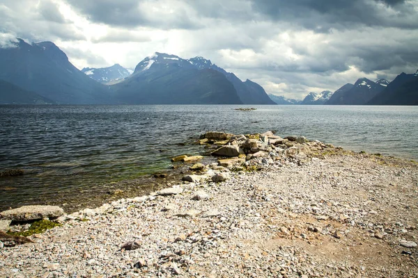 在盖的自然景观 挪威山 — 图库照片