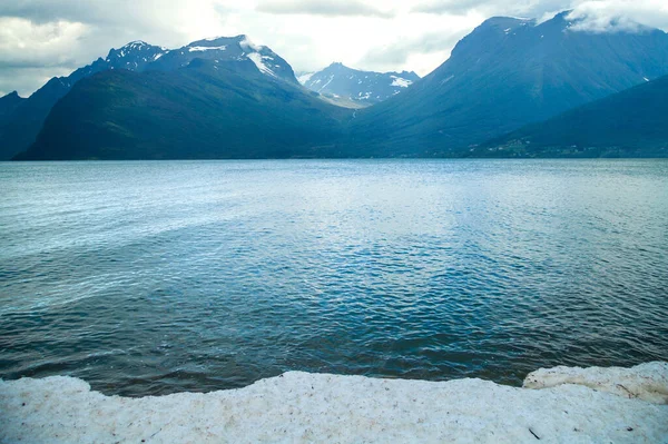 Přírodní Krajina Geirangerfjord Norsko Hory — Stock fotografie