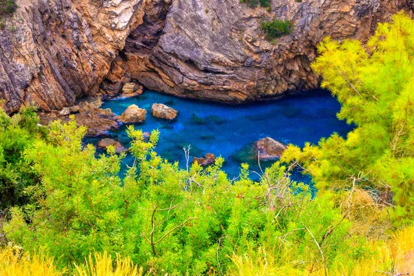 Antalya Daki Gizli Deniz Koyu Türkiye — Stok fotoğraf