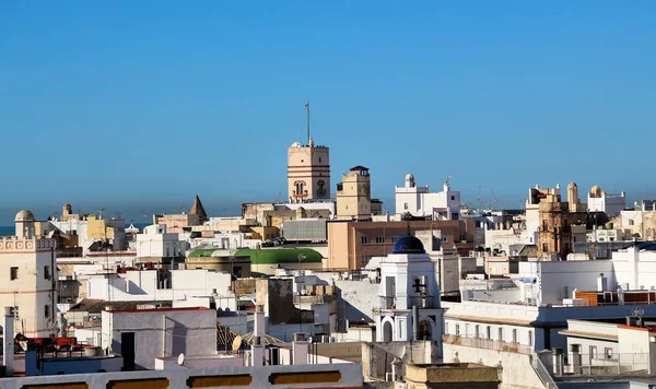 Cádiz Con Torre Tavira — Foto de Stock