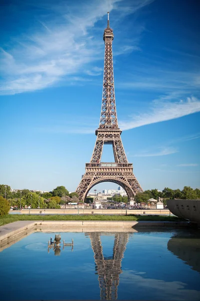 Bela Vista Famosa Torre Eiffel Paris França — Fotografia de Stock