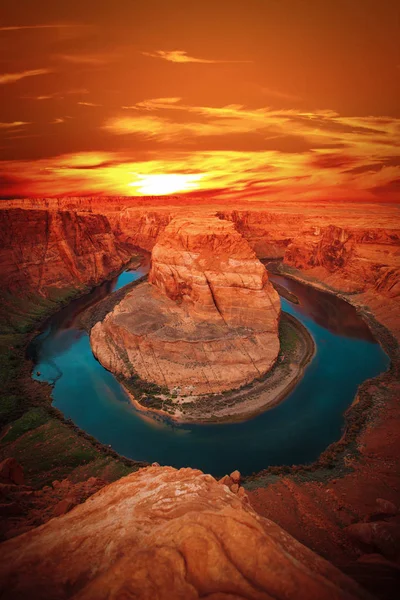 Famous Horseshoe Bend Colorado River Northern Arizona — Stock Photo, Image