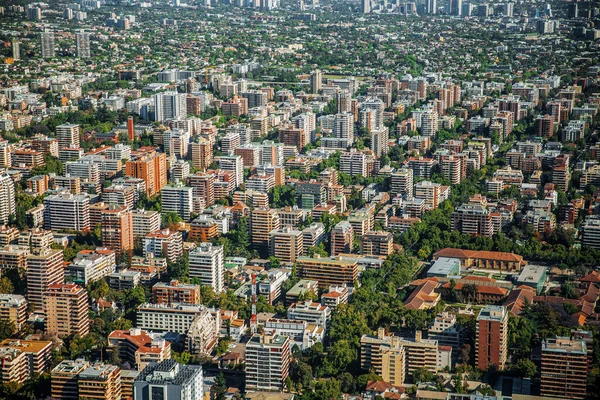 Панорамний Вид Гірський Хребет Santiago Чилі Los Andes — стокове фото