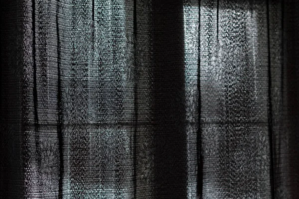 Karanlık Şeffaf Perdeler Gizleme Özel Melankolik Bir Kavram Olarak Kullanılan — Stok fotoğraf