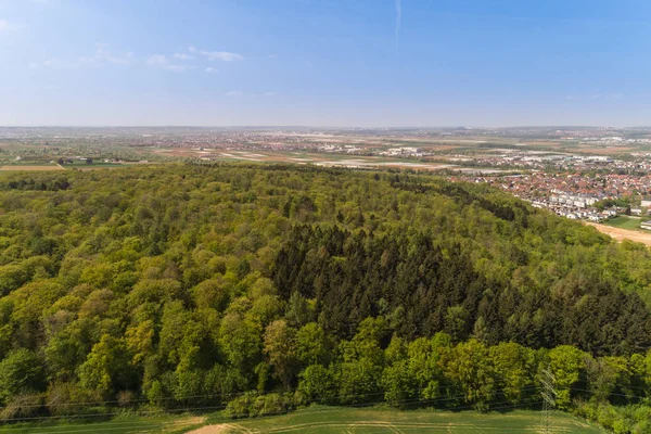 Vista Aérea Sobre Bosque Filderebene —  Fotos de Stock