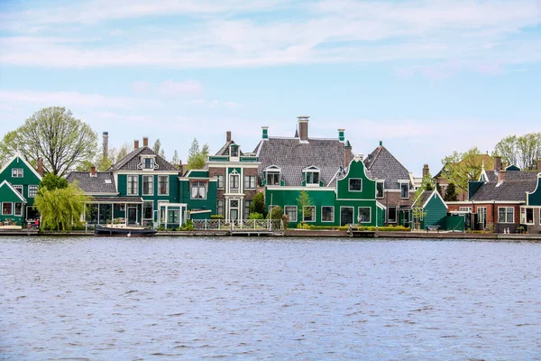 Traditional Dutch Houses Zaanse Schans Netherlands Europe — Stock Photo, Image