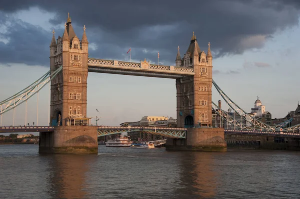 Tower Bridge Londra Durante Tramonto — Foto Stock