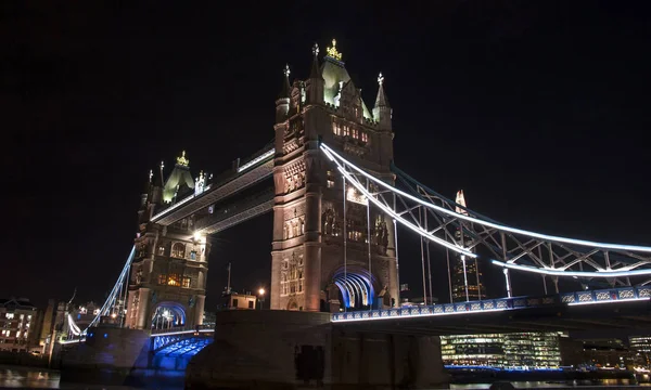 Tower Bridge London Kvällen — Stockfoto