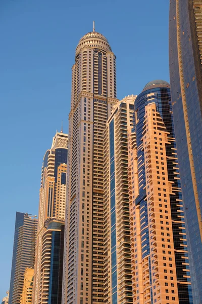 Живописный Снимок Горизонта Пристани Дубай — стоковое фото