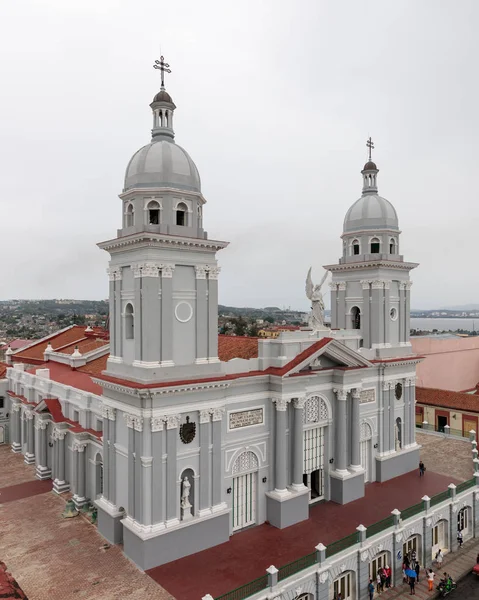 Santa Basilica Metropolitana Iglesia Catedral Santiago Cuba Portrait View Place — 图库照片