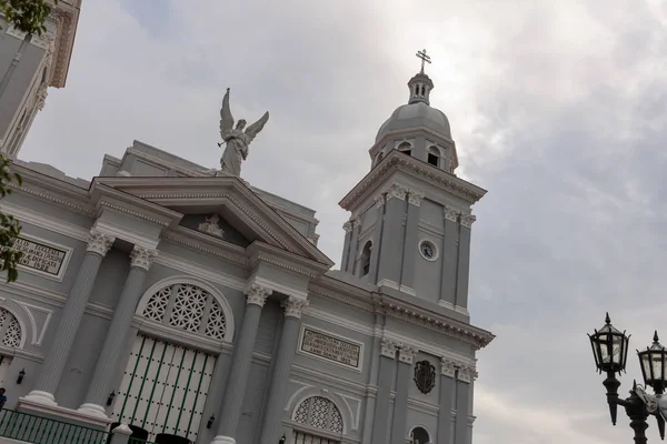 Santa Basilica Metropolitana Iglesia Catedral Santiago Cuba Från Platsen Framför — Stockfoto