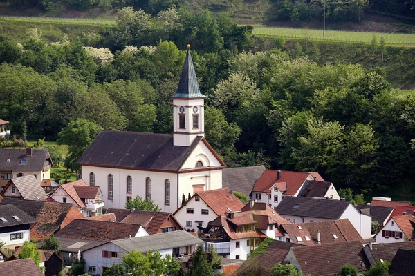 Vinařská Vesnice Amoltern Poblíž Endingenu Kaiserstuhlu — Stock fotografie
