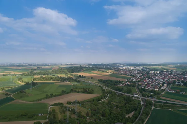 Vista Aérea Markgrningen Distrito Ludwigsburg — Foto de Stock