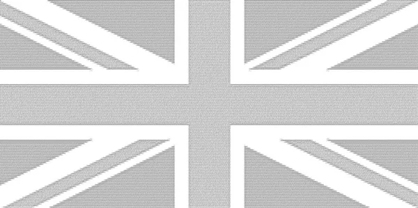 Ascii Art Flaga Narodowa Zjednoczonego Królestwa Alias Union Jack — Zdjęcie stockowe