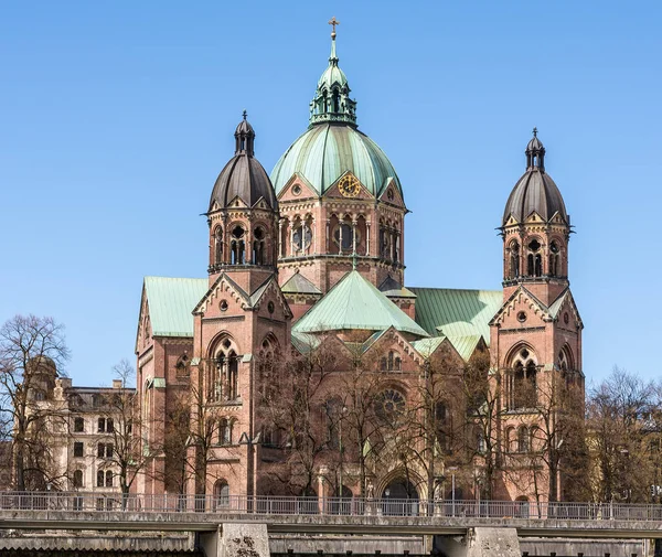 Sankt Lukas Kirche München Bayern Deutschland — Stockfoto