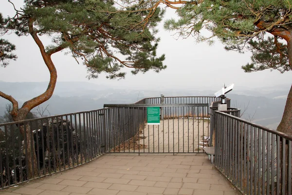 Bergen Rotsen Elbe Zandsteen Bergen — Stockfoto