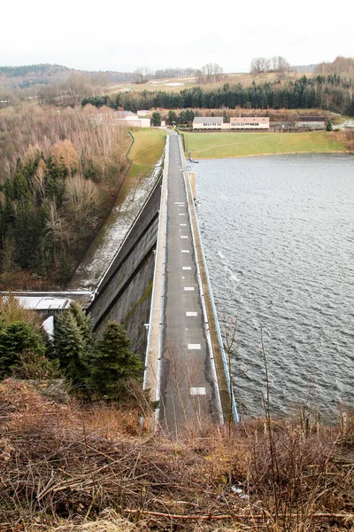 Barragem Gottleuba Barragem Reservatório — Fotografia de Stock